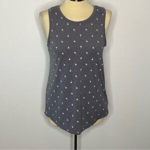 Old Navy Active Grey Palm Tree Print Tank